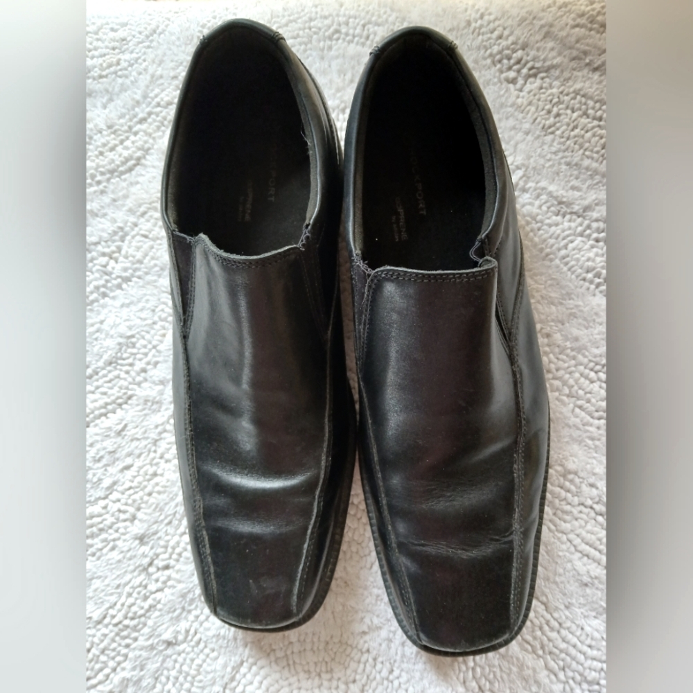 Rockport Black Slip-On Loafers Classic Design